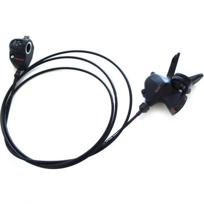 Шифтер SHIMANO NEXUS, C2010-3, правый 3 скорости, трос 2200мм, с SM-BC06 черный ASLC20103L220LD Шифтер SHIMANO NEXUS, C2010-3, правый 3 скорости, трос 2200мм, с SM-BC06 черный ASLC20103L220LD