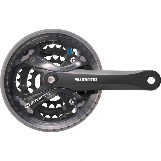 Система SHIMANO ACERA, M361, 175 мм, квадрат, 48/38/28T, защита, черный EFCM361E888CL Система SHIMANO ACERA, M361, 175 мм, квадрат, 48/38/28T, защита, черный EFCM361E888CL