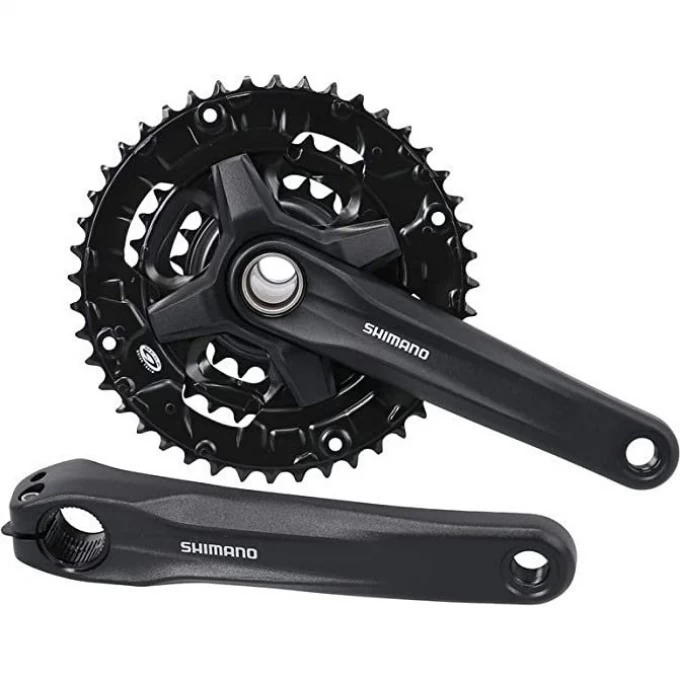 Система SHIMANO ALTUS, MT200-3, 175мм, 40/30/22T, интегрированый вал, без защиты, черный для 9 скоростей EFCMT2103EX002XL Система SHIMANO ALTUS, MT200-3, 175мм, 40/30/22T, интегрированый вал, без защиты, черный для 9 скоростей EFCMT2103EX002XL