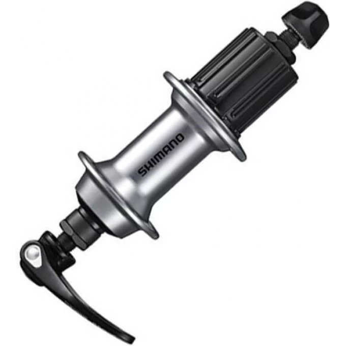 Втулка задняя SHIMANO, RS300, 32 отверстия, 8/9/10 скоростей, QR 163мм, OLD 130мм, серебристый EFHRS300BYAS Втулка задняя SHIMANO, RS300, 32 отверстия, 8/9/10 скоростей, QR 163мм, OLD 130мм, серебристый EFHRS300BYAS